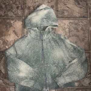 lululemon athletica Speckled Green and Cream Hoodie
